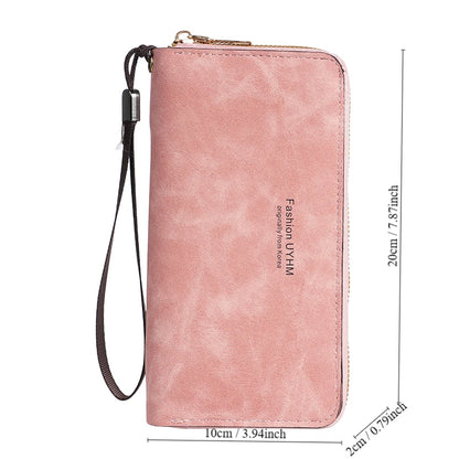 Ladies holding a long wallet 2025 new Korean handbag multi-function card bag mobile phone bag coin purse female wallet