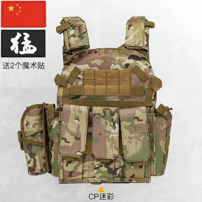 Nylon Tactical Vest Body Armor Hunting Carrier Airsoft Accessories CS Combat MOLLE Camo Military Army Vest for Outdoor Hunting
