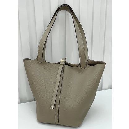 Mendy Large Women's Bag Vintage Leather Bucket Bag 26CM Tote Hobo Bag for Women Soft Leather Underarm Shoulder Purse Handbag New