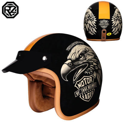 ORZ-508  motorcycle helmet, men's and women's retro cruise half helmet, pedal 3/4 helmet, all season universal
