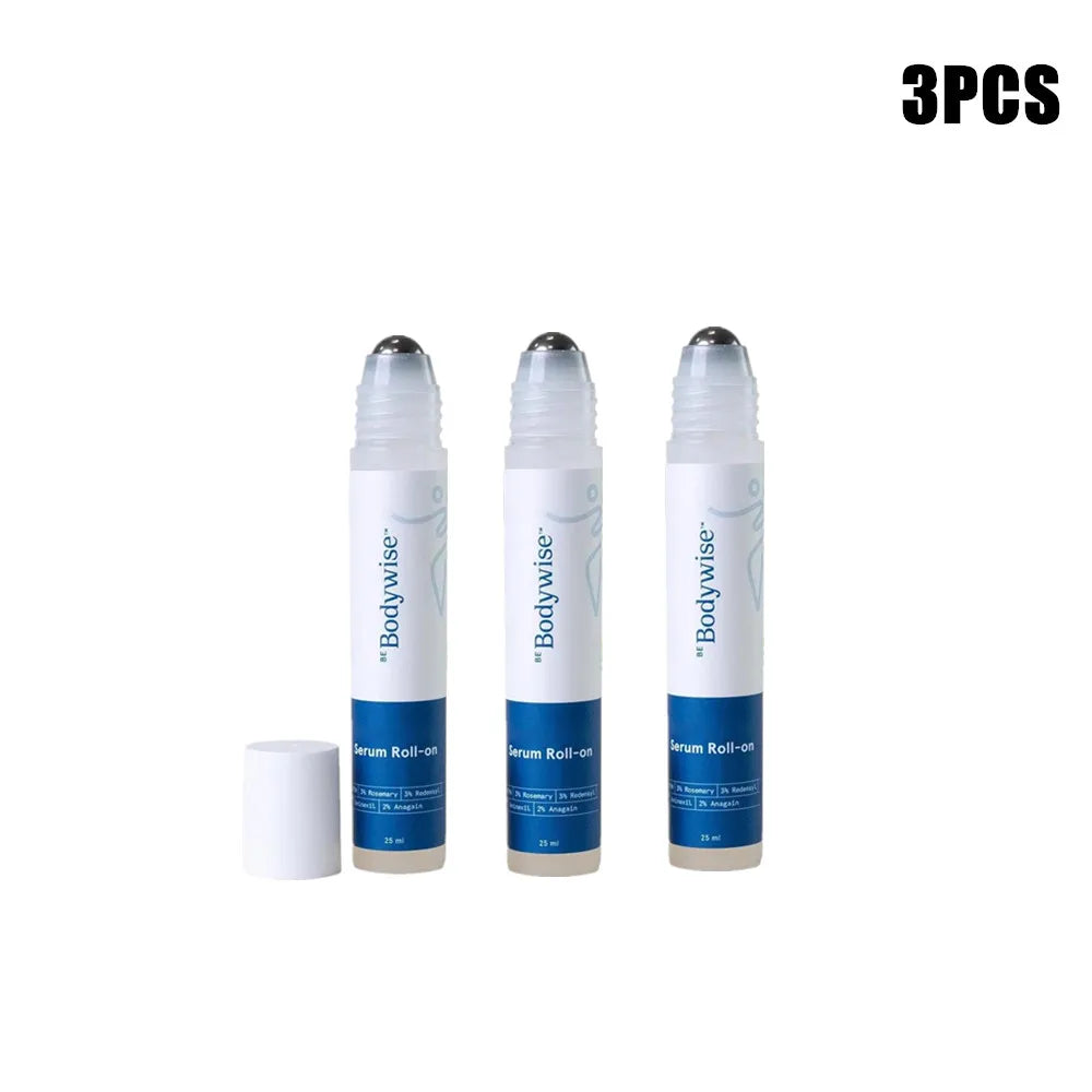 1-5pcs Bodywise Roll-On Ball Hair Growth Serum - Natural Rosemary Plant Essence Strengthen Hair Roots Gently Nourishes Scalp