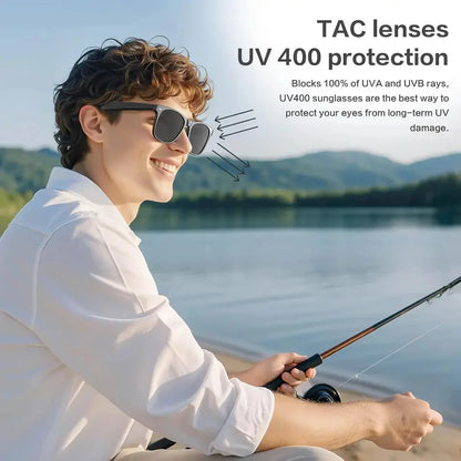2025 New 8K HD Smart Glasses Photochromic Bluetooth Call Video Recording Voice Assistant Music Player Translate Camera Glasses