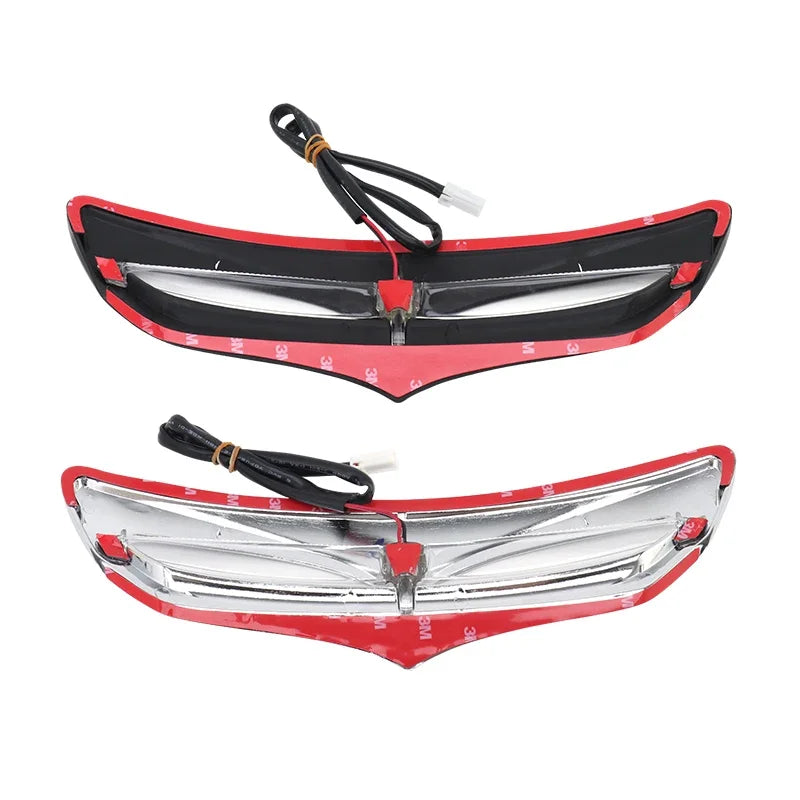 Motorcycle Batwing Fairing Vent Trim Accent LED Light For Harley Touring Electra Street Glide FLHTCU Tri Glide Ultra 2014–2022