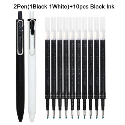 uni-ball one Mitsubishi Limted Gel Pen,Black/Red/Blue/Navy Blue Core Black Technology Signing Canetas for homework,test,meeting