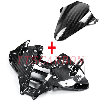 2025 For BMW S1000RR M1000RR 2023 2024 Pure Dry Carbon Fiber Winglets Rear Parts Fenders Tank Cover Fairing Kits