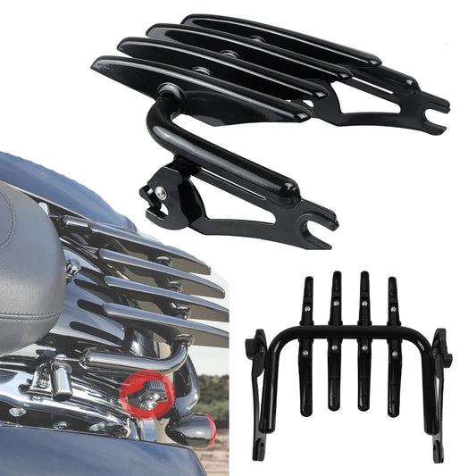 Black Stealth Luggage Rack for Harley Electra Street Glide Road King FLHX FLHT Ultra Limited 2009-2024 Motorcycle Accessories