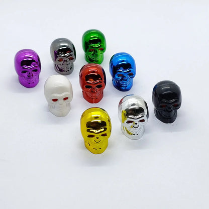 4Pcs Skull Valve Stem Caps Funny Air Caps Cover, Universal Truck Motorcycle Bike Car Tires Valve Stem Caps