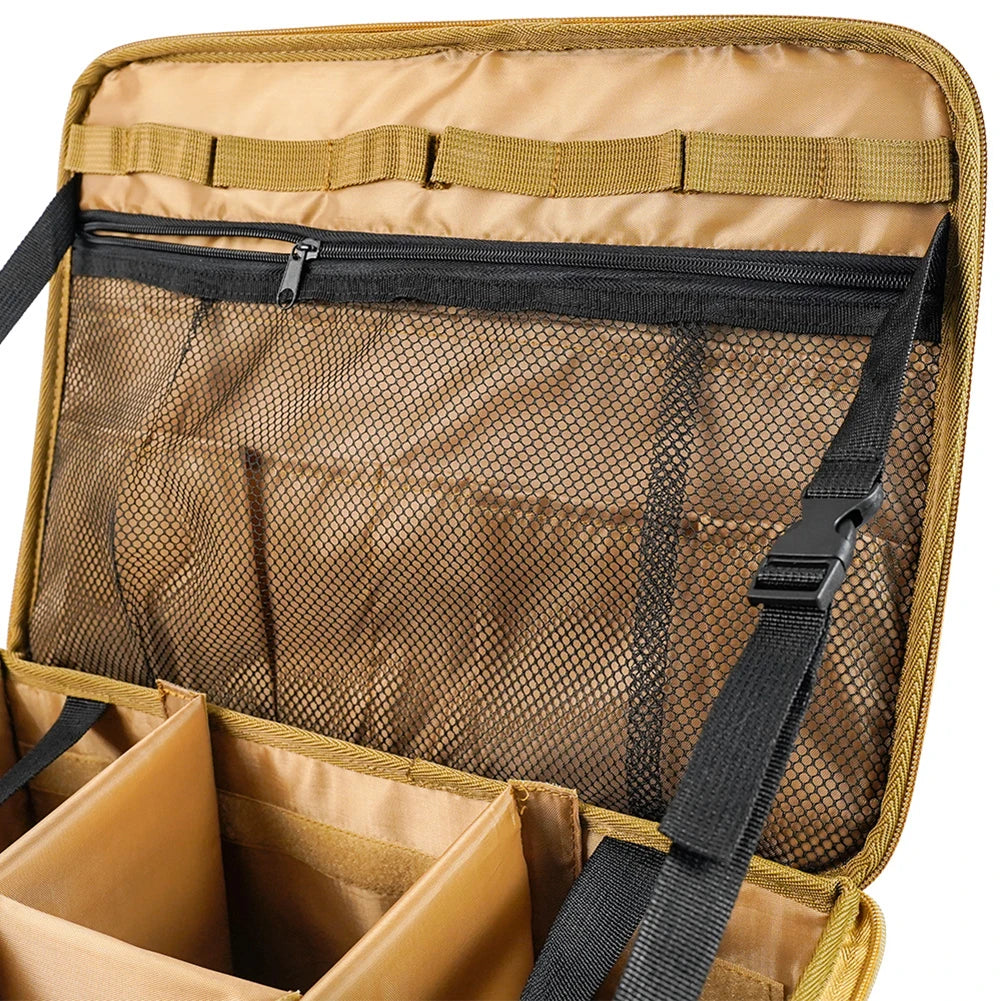 30L Camping Cooking Utensil Organizer Large Capacity Hard Picnic Storage Bag Detachable Multifunctional Utility Camping Supplies