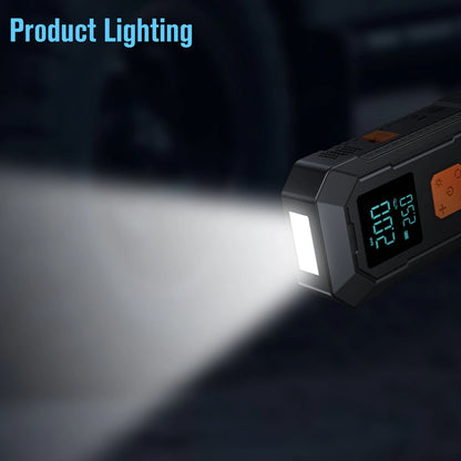 Car Jump Starter Air Pump Power Bank Lighting Portable Air Compressor 4 In 1 Cars Battery Starters Auto Tyre Inflator