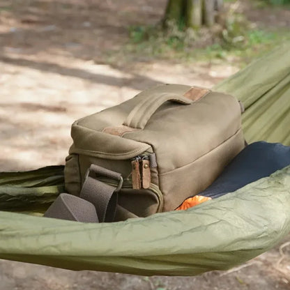 Outdoor Storage Hammock Portable Camping Gear Organizer Easy Setup for Hiking Traveling