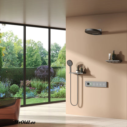 Shower System Set 2025 in Wall Mount With Thermostatic Multi-Function Mixer Rainfall For Showering Luxury Bathroom Smart Home