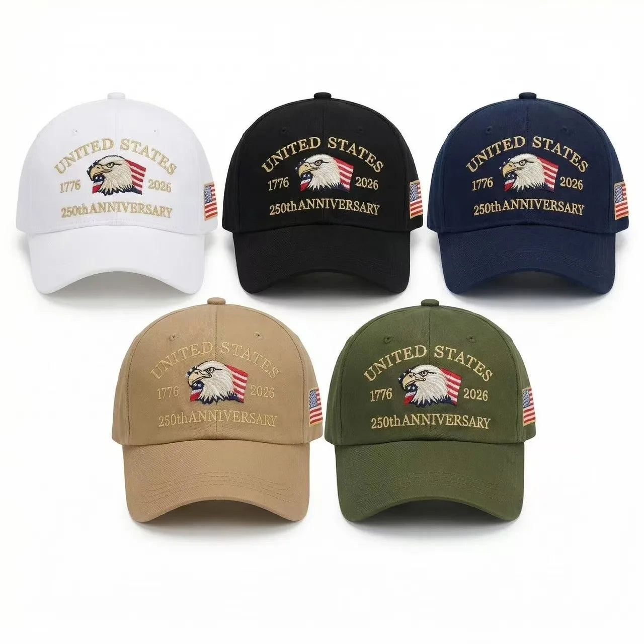 250th Anniversary Twill Baseball Cap Unisex Sun Hat Visor Cap