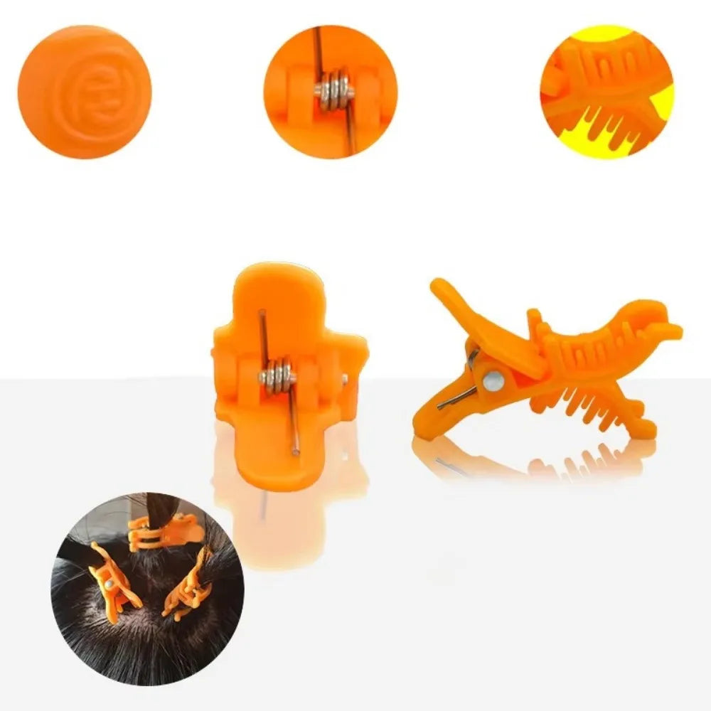 10Pcs New S/L Perm Hair Clip Reusable Hair Curl Barbershop Hook Loop Hair Rollers Styling Clamps Men