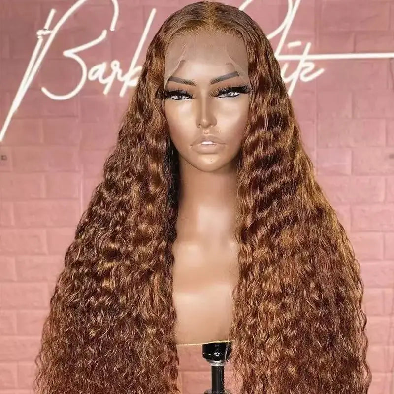 Multi-Color Long Curly 13x4 Lace Front High-Temperature Fiber Wig for Women Synthetic Hair Wig for African American Daily Party