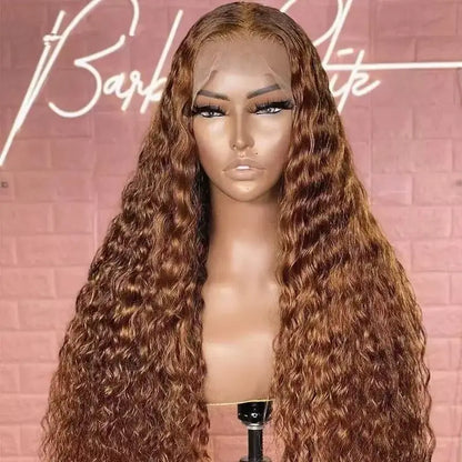 Multi-Color Long Curly 13x4 Lace Front High-Temperature Fiber Wig for Women Synthetic Hair Wig for African American Daily Party