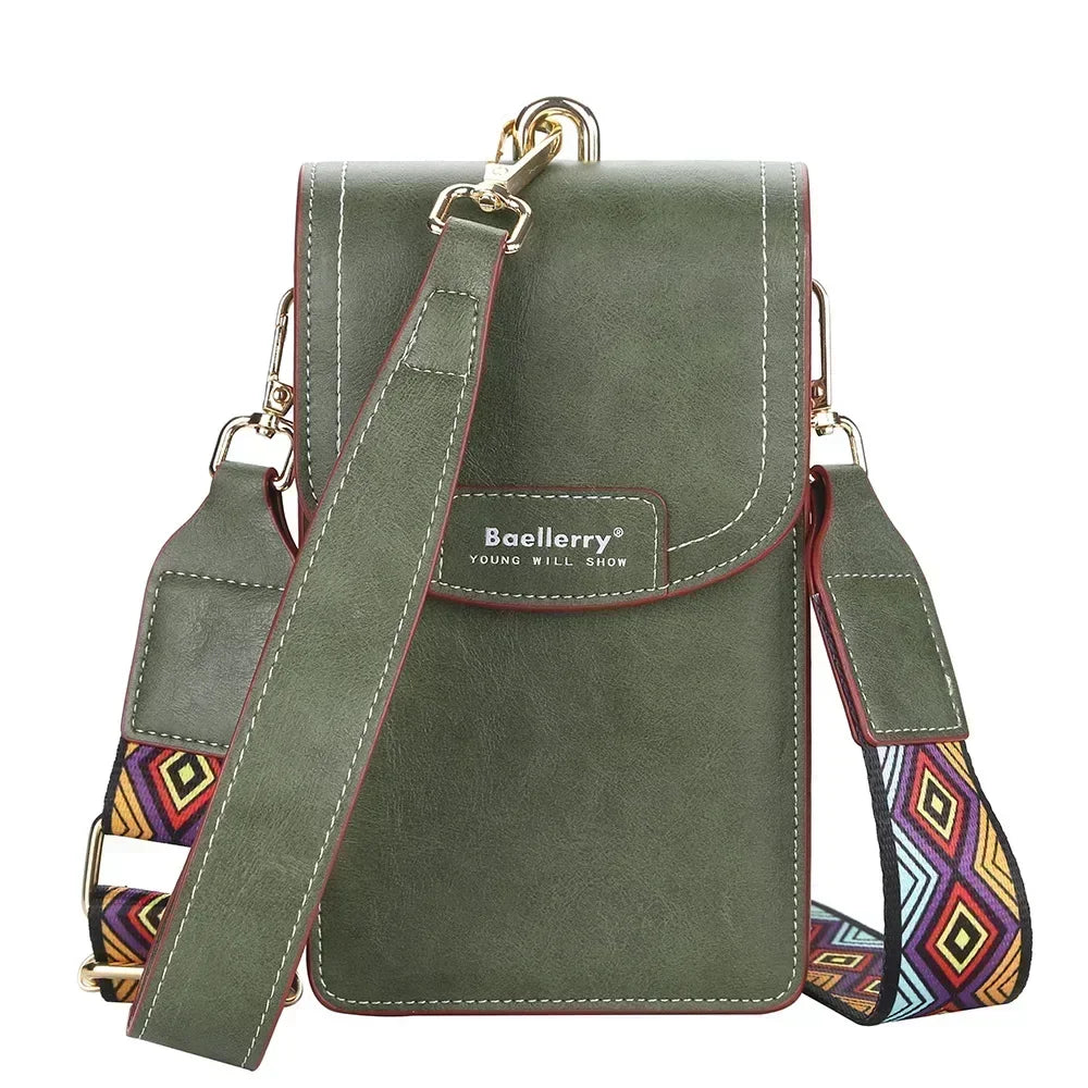Korean edition phone bag New Baellerry fashion phone bag Buckle Crossbody Phone Bag Fashion Versatile Shoulder Bag