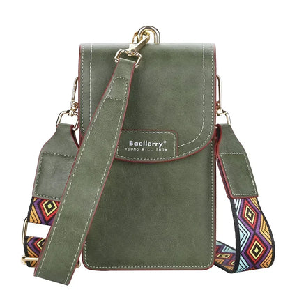 Korean edition phone bag New Baellerry fashion phone bag Buckle Crossbody Phone Bag Fashion Versatile Shoulder Bag