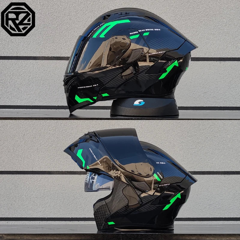 Flip Up Motorcycle Helmet Double lens full face helmet High quality DOT approved Moto cascos motociclistas capacete