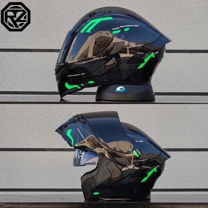 Flip Up Motorcycle Helmet Double lens full face helmet High quality DOT approved Moto cascos motociclistas capacete