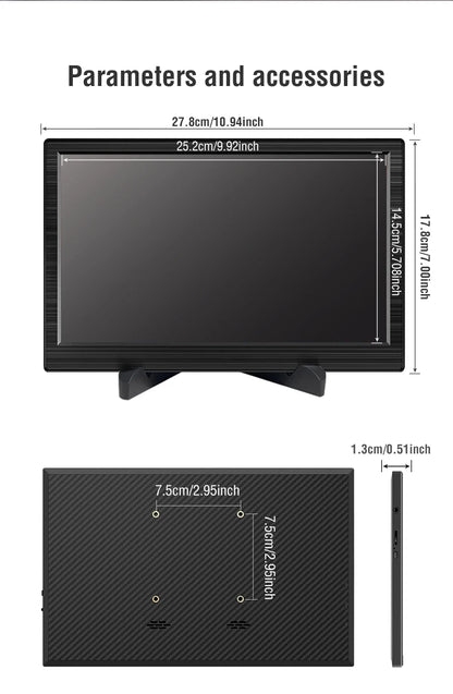 11.6 Inch Portable Monitor HDMI-Compatible Laptop second screen Gaming Extended Display For Switch/PS4/Xbox/Raspberry Pi