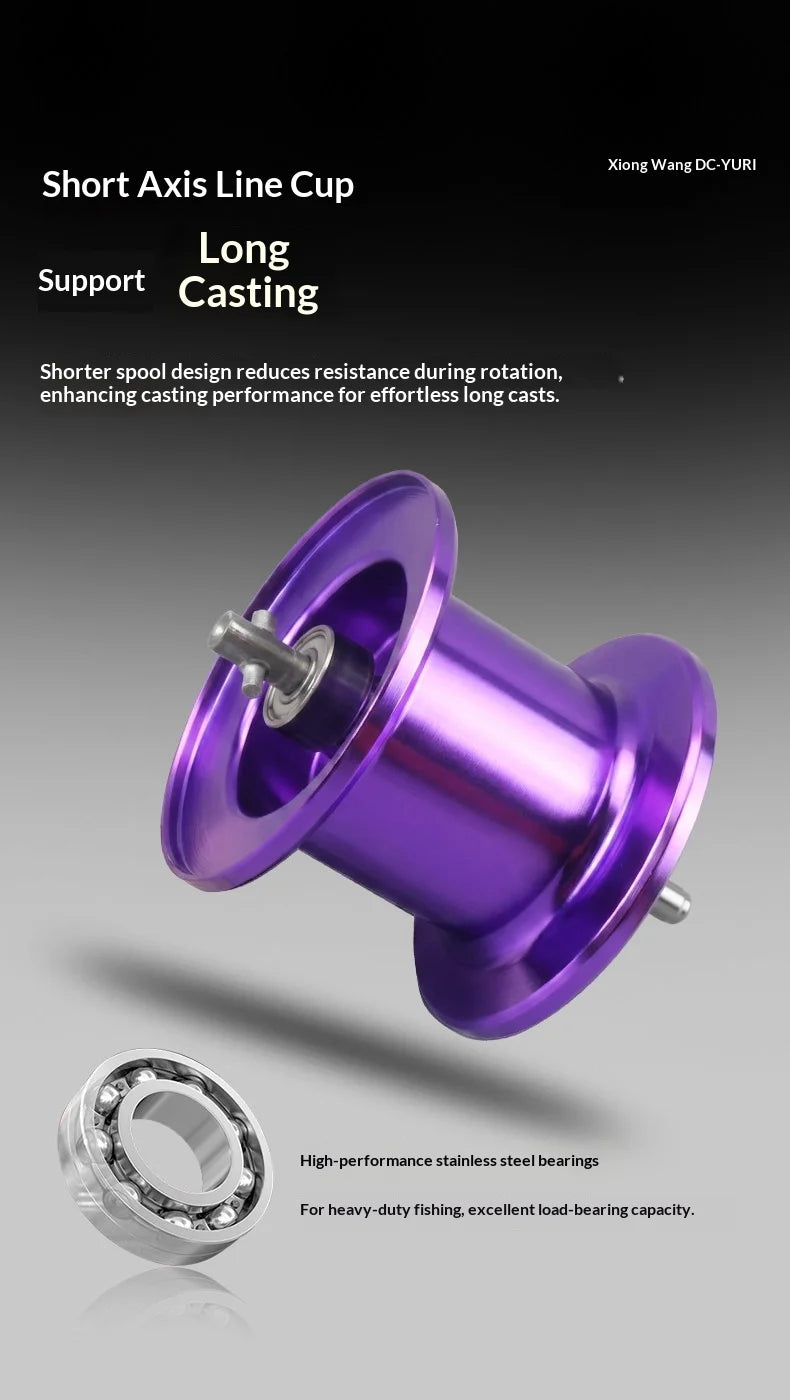 BEARKING YURI-DC Baitcasting Reel 5+1BB 7.1:1 158g Carbon Frame G1 Aluminum Gear Intelligent DC Brake Felt Drag Washer