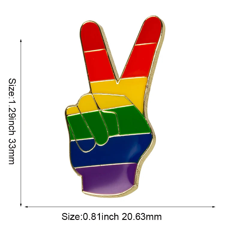 10pcs a lot Philadelphia Pride Badges LGBT Pin Metal Rainbow Badge Pins Gay Pride Lapel Pinback