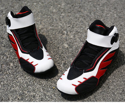 PU Leather Motorcycle Riding Boots for Men And Women Breathable Four-Season Motocross Motorbike Boots