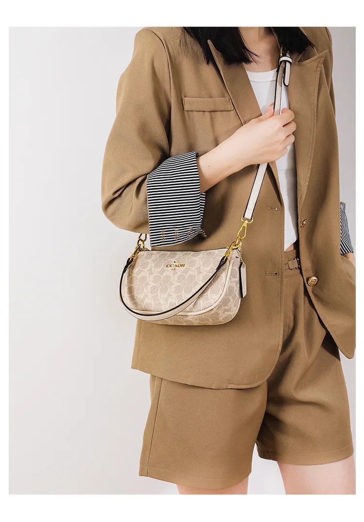 Classic Vintage Ladies Crossbody Handbag High-End Women's Underarm Shoulder Bag Elegant Designer Leather Messenger Bag For Women