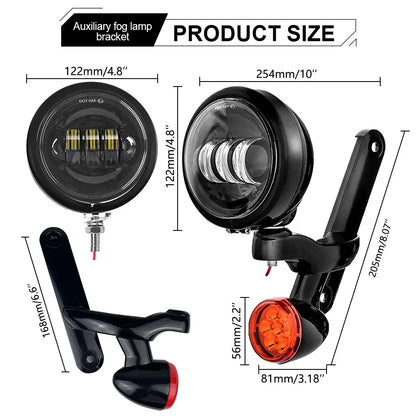 for Harl-ey Auxiliary Lighting Auxiliary Lighting Brackets Fog Light for Ha-rley Cvo Street Glide Flhx 2006-2020 Frame Parts