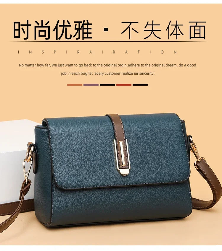 Fashion Crossbody Bag PU Leather Messenger Bag Versatile Sling Shoulder Women's Bag Small Handbags Sac A Main Femme Bolsas