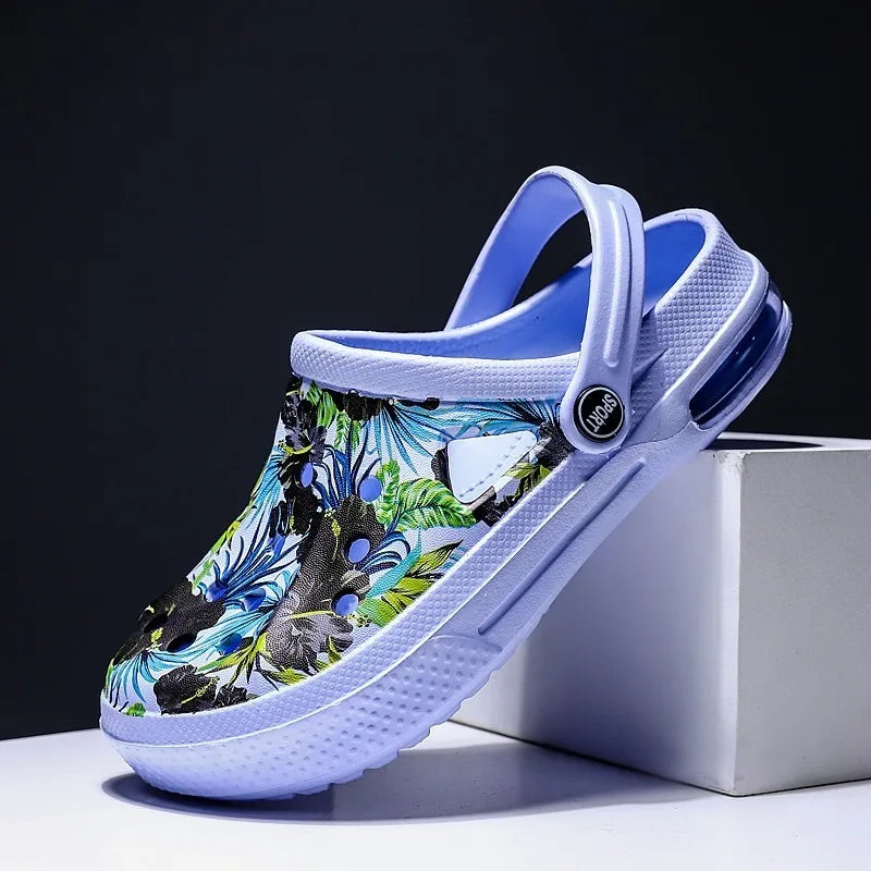 Women's Ethnic Shoes Clogs Soft Sole Two-way Wear for Beach Mules and Pool Women Garden Slides Indoor Nursing Clogs Sandals