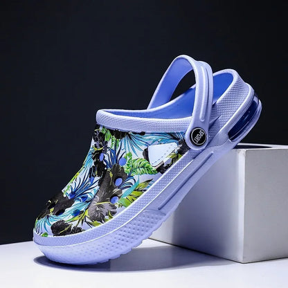 Women's Ethnic Shoes Clogs Soft Sole Two-way Wear for Beach Mules and Pool Women Garden Slides Indoor Nursing Clogs Sandals