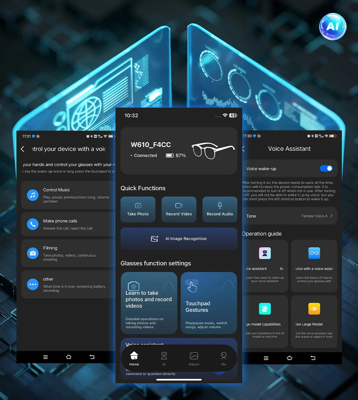 New Smart Glasses 8MP HD Camera AI Glasses Camera Photo Video Recording Translation Waterproof Anti-blue Camera Glasses Man Wome