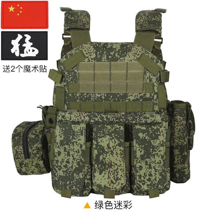 Nylon Tactical Vest Body Armor Hunting Carrier Airsoft Accessories CS Combat MOLLE Camo Military Army Vest for Outdoor Hunting