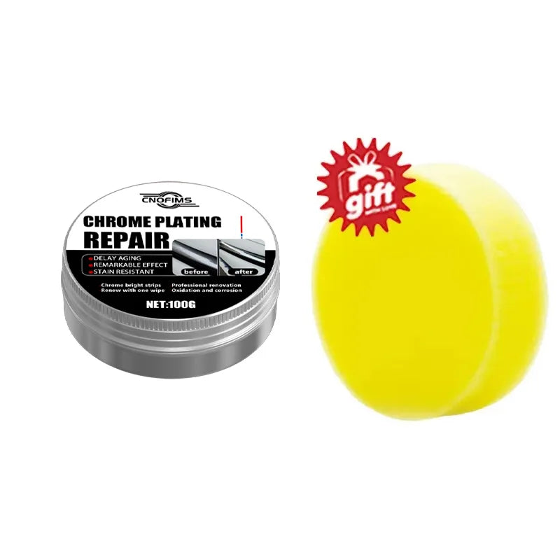 Chrome Refurbishment Paste: Polishes & Restores Car Wheels & Bumpers