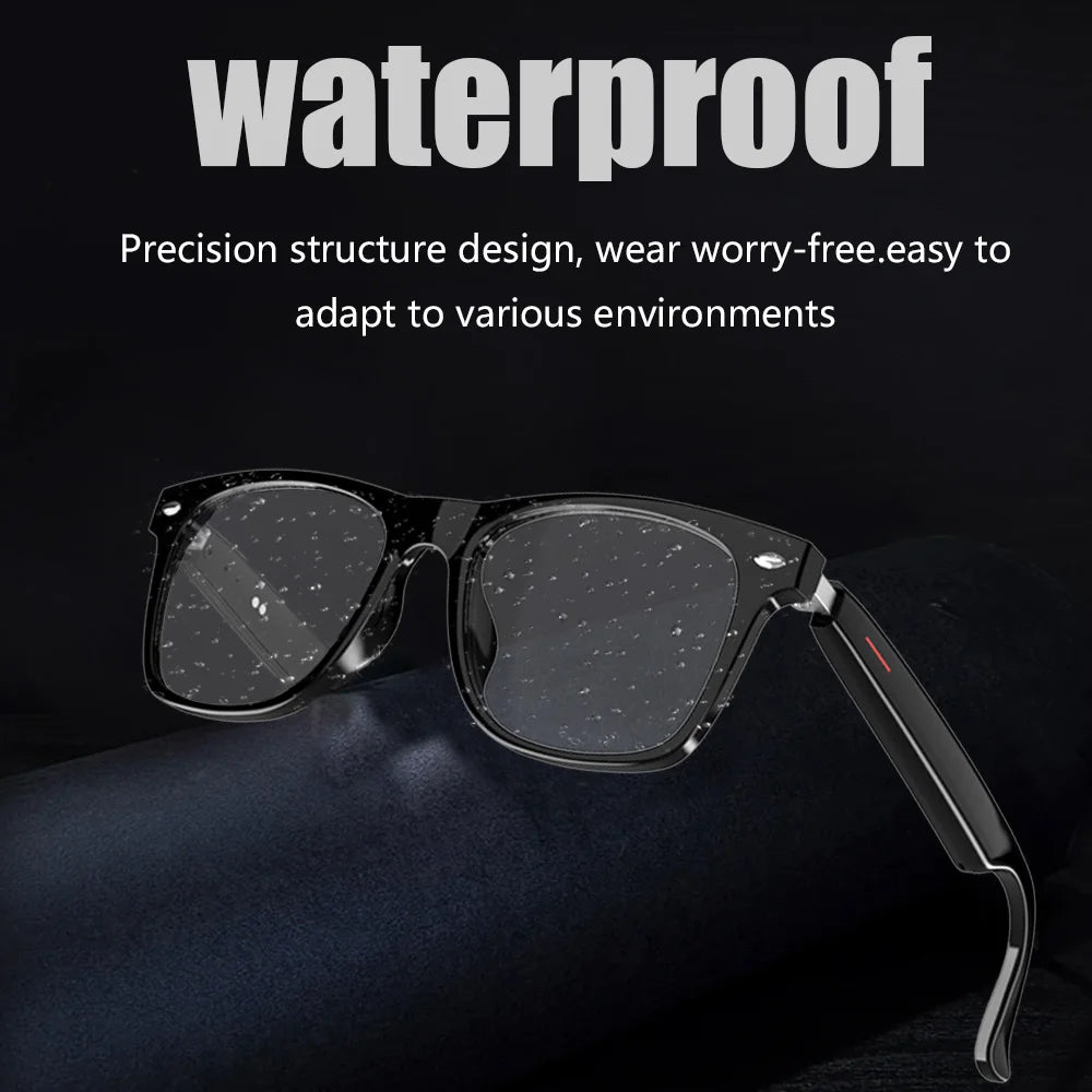 LAXASFIT Smart Bluetooth Glasses Sunglasses Talking Outdoor Sports Headset UV Protective Eyewear for Men and Women Holiday Gift