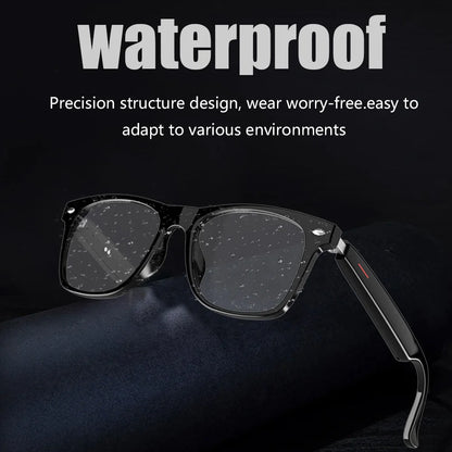 LAXASFIT Smart Bluetooth Glasses Sunglasses Talking Outdoor Sports Headset UV Protective Eyewear for Men and Women Holiday Gift