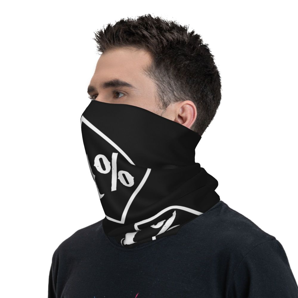Custom 1 Percenter Essential Sons Bandana Neck Gaiter for Ski Camping Men Women Wrap Scarf TV Show Anarchy Headband Warmer