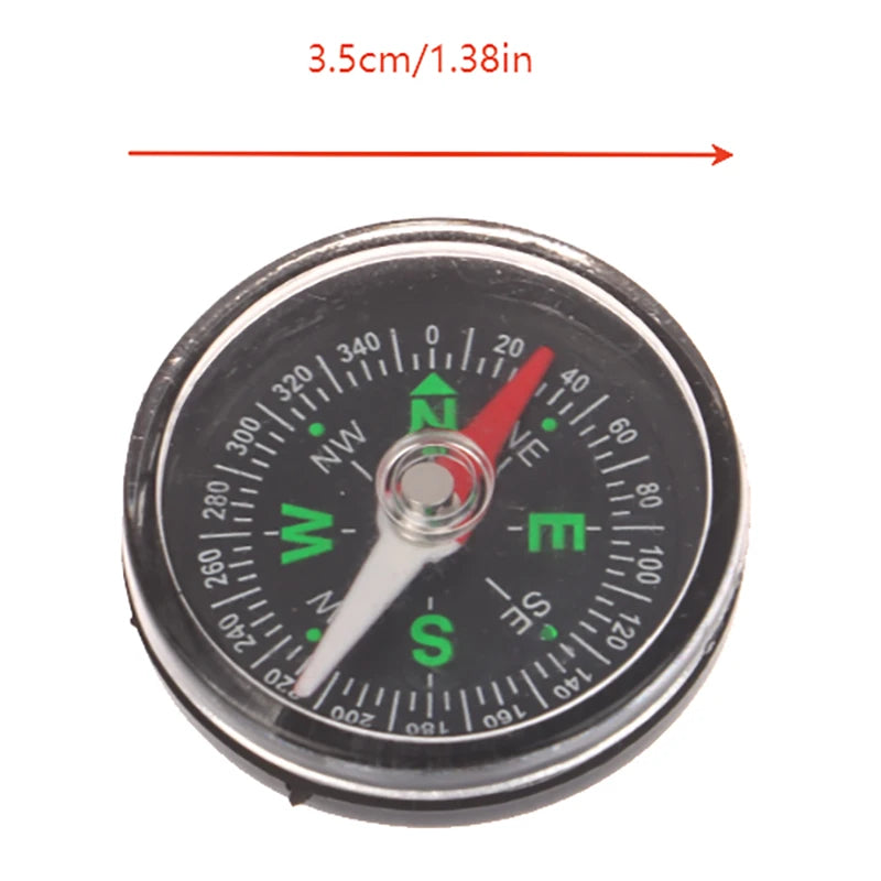 35/40MM Handheld Compass ABS Camping Pocket Compass Portable  Climbing Riding Children Gift Outdoor Survival Gear B.H