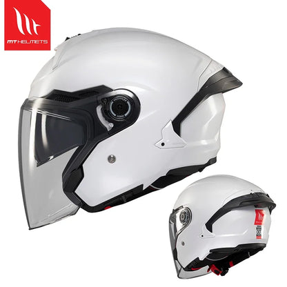 Spain MT Motorcycle Helmet ECE DOT Certification Half Helmet Men Capacete Cascos Para Moto 3/4 Open Face Casco Electric Motobike