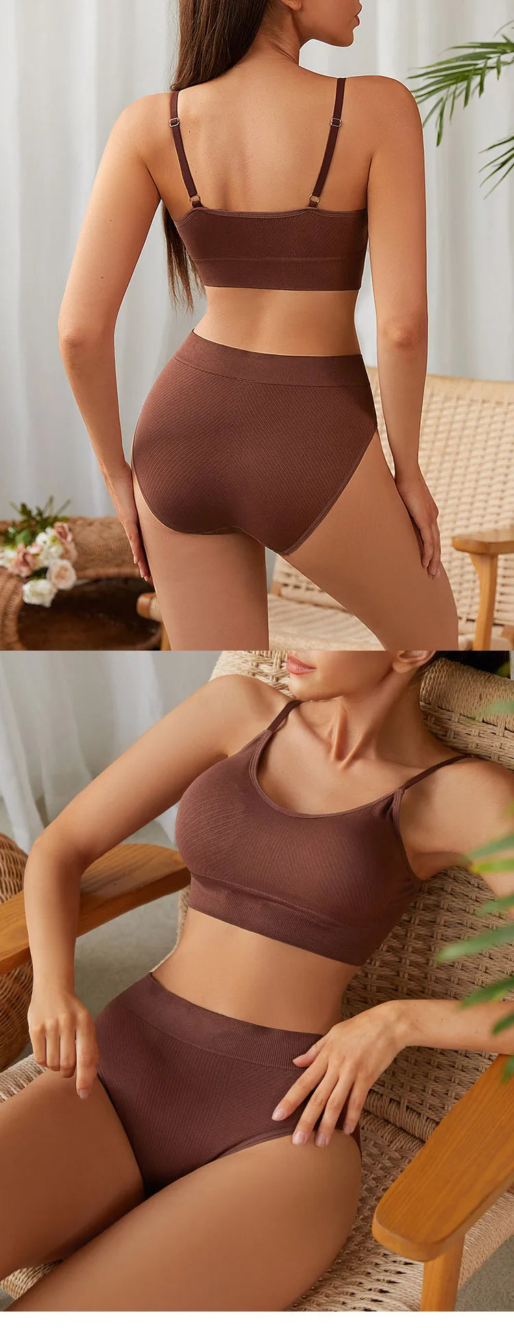 Hot Sale New Design Seamless Panties Underwear Set Conjuntos Interior Para Mujeres Seamless Bra And Panties Sets For Women