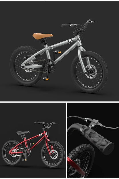 Youth Mountain Bike 16/20 Inch Children's Bicycle for Boys And Girls 6-12 Years Old Student Pedal Bike with Adjustable Frame