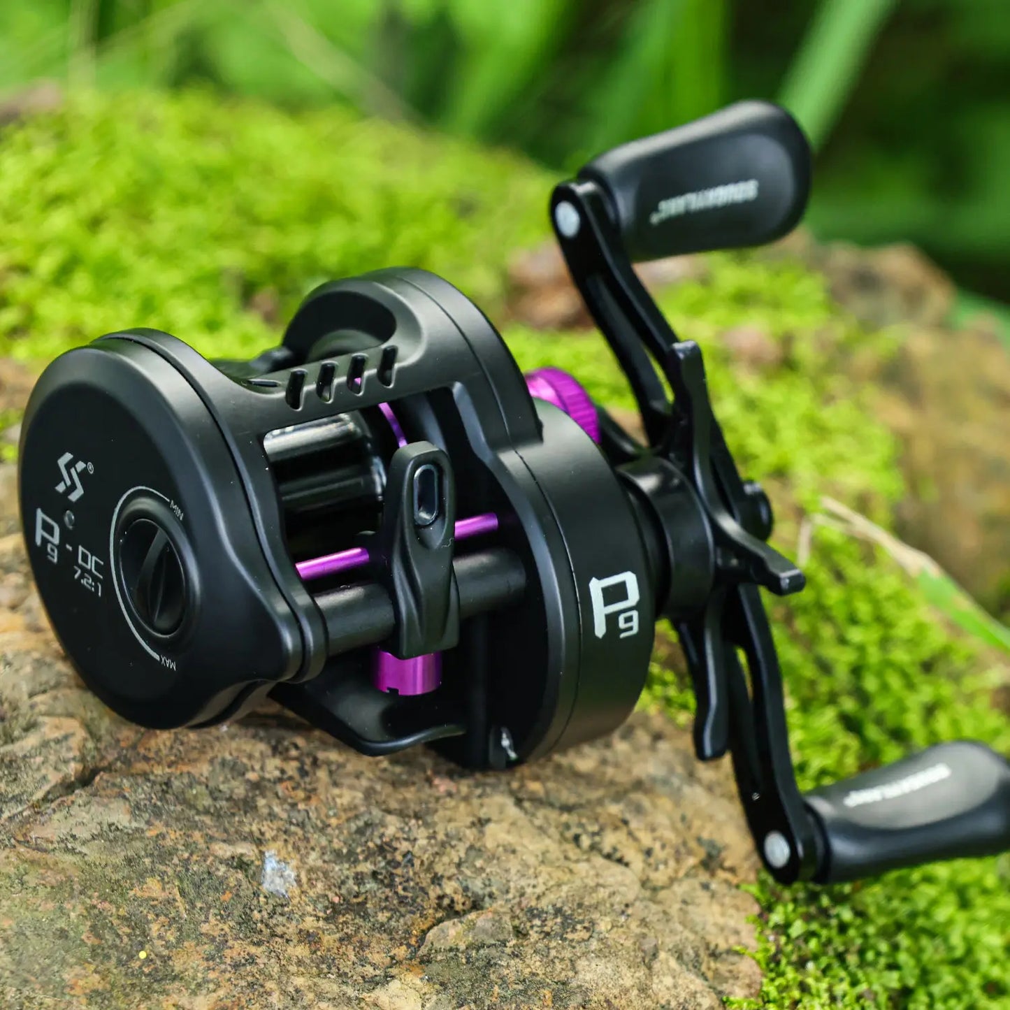 Sougayilang P9-DC Round Baitcasting Reel Electronic DC Brake System 7.2:1 Gear Ratio Ultralight Casting Fishing Reel Saltwater