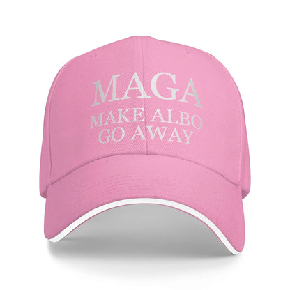 MAGA Make Albo Go Away Sandwich Baseball Caps Casual Polyester Australia Saying Snapback Hat Unisex Outdoor Gift Hats