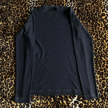 Women Y2k Fairy Grunge Shirt Vintage Graphic Print Long Sleeve Tee Shirt Tops Teen Girls Grunge Aesthetic Clothes Streetwear