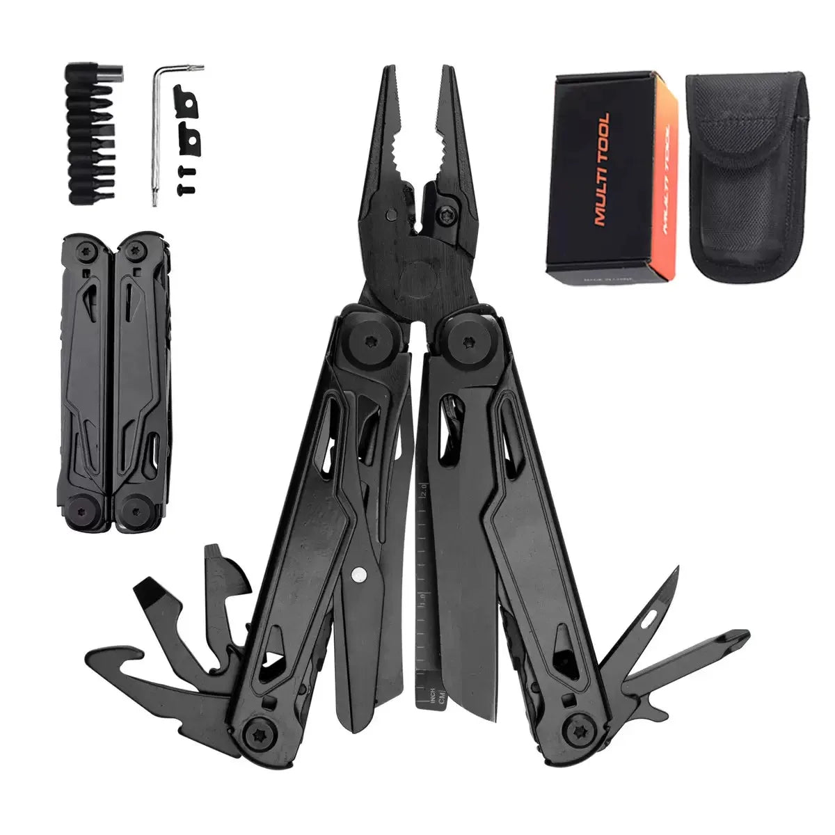 Outdoor Camping Multi Tools Folding Survival Gear Plier Knife Wire Stripper Outdoor Mini Portable Hand Tools Knife, Scissors