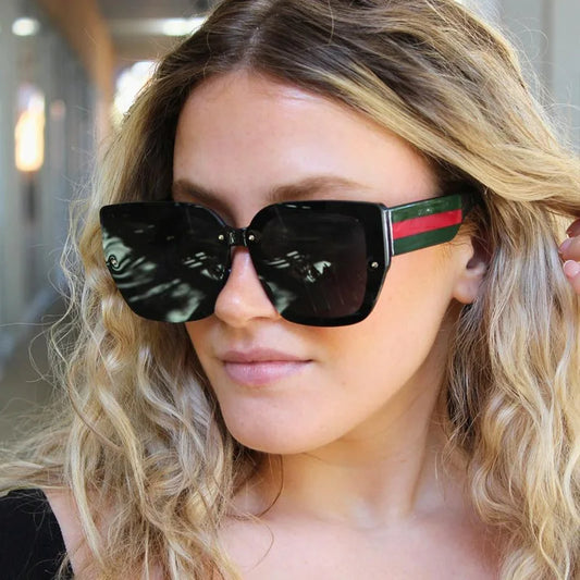 Large Frame Women Sunglasses Plastic Polygonal Brand Style Square Feature Vintage Retro Sun Glasses Men Oversized Eyewear UV400