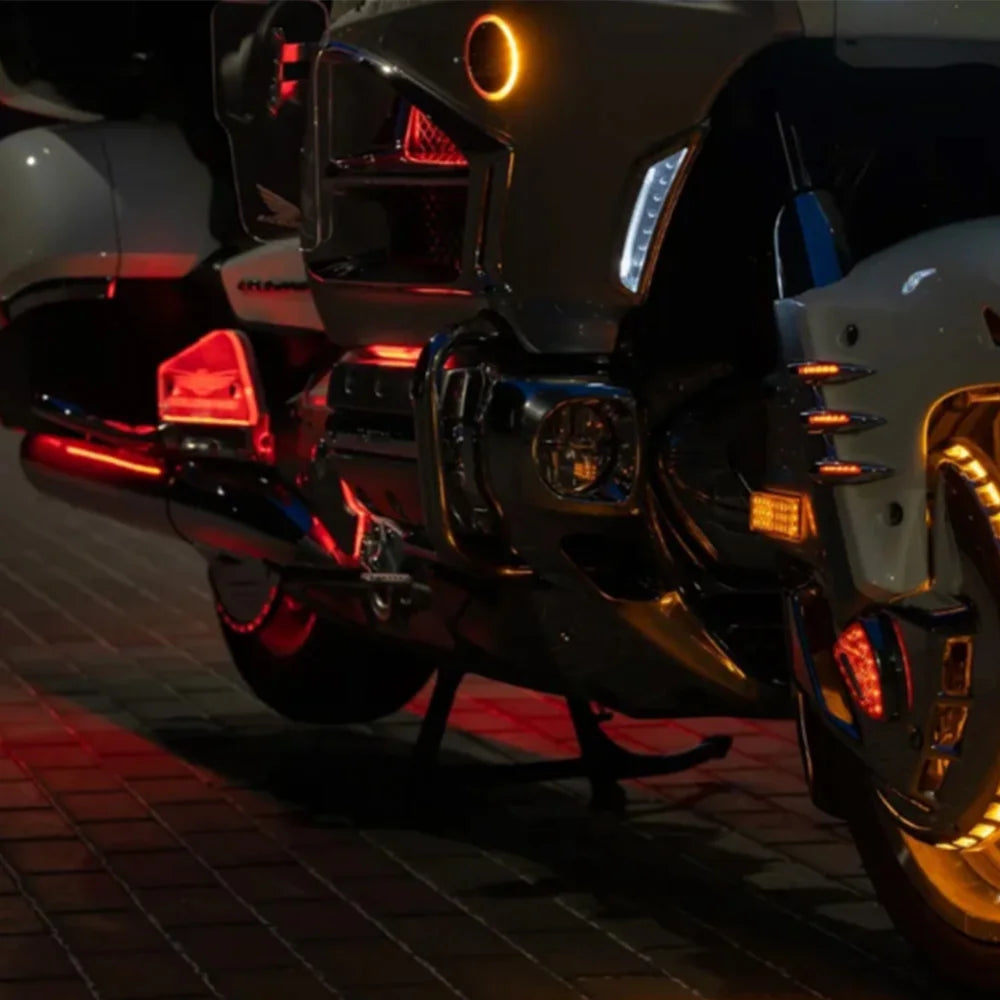 For Honda GoldWing GL1500 Accessories Goldwing 1500 Motorcycle New  LED lighting Footrests Decoration&Windshield