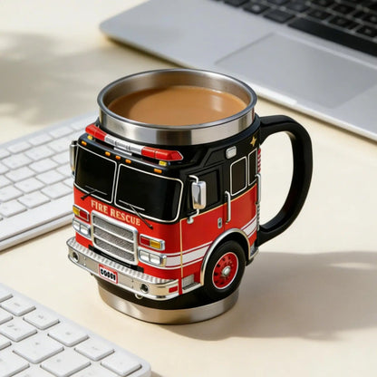 Funny Mugs Firefighting Coffee Mugs Creative Design Truck Coffee Mug  Firefighting Coffee Mugs Tea Cup for Hot Cold Water Juice