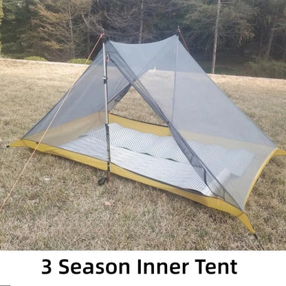 Hikeburger Yuanxing 2P Outdoor Camping Ultralight Tent Tarp Type A Pyramid Double Silicon 20D Nylon Cloth Waterproof Canopy Tent